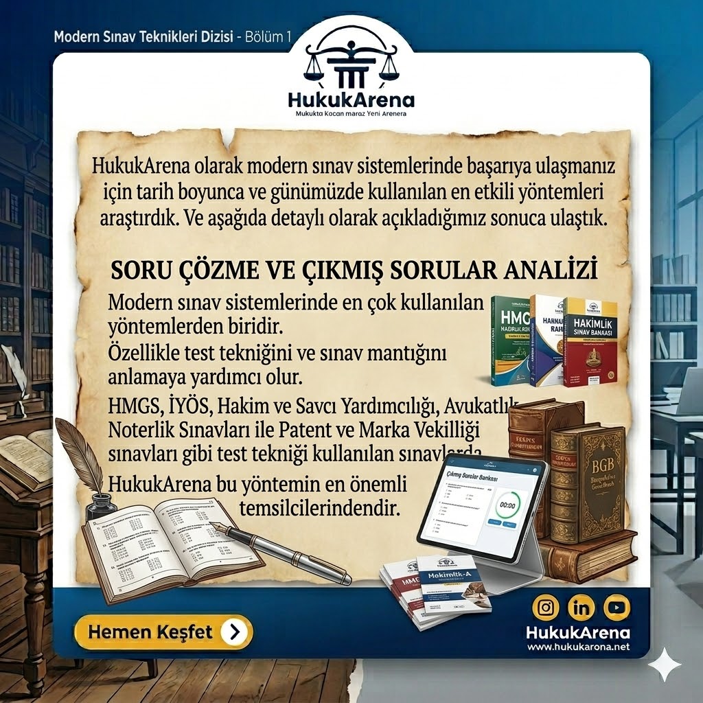 Hukuk Eğitiminde Soru Çözme ve Çıkmış Sorular Analizi Yöntemi  